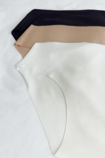 Z&M COLLECTION BAG SHOPPİNG 3 Pack High Waist Laser Cut Seamless Non-Marking Women's Panties