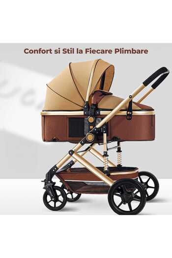 Timebox Reversible Stroller for Babies 0-3 Years – , Foldable with One Hand, Detachable Handle, Adjustable C