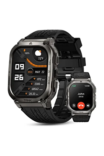 Kospet Smart Watches for Men, 60-Day Battery Life, 50M Waterproof, Military(Full Metal), Answer/Make