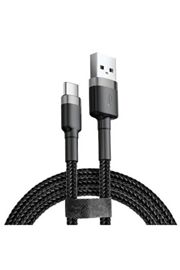 Gear Data Power USB to Type-C Cable, Protect, 2A, 2m, P58, Alumix, Gray Deep Dark