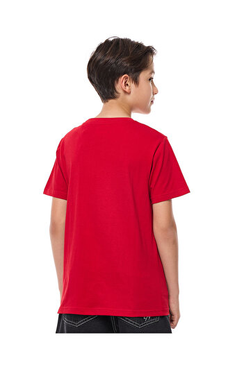 R&B Printed T-Shirt with Crew Neck and Short Sleeves