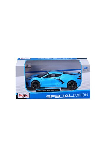 Maisto Special Edition 2020 Chevrolet Corvette Stingray Z51 1:24 Blue Diecast Model Car