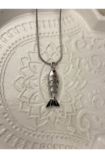 Brethils Moving Tail Fish Necklace Steel Tarnish Free Guaranteed Invoice