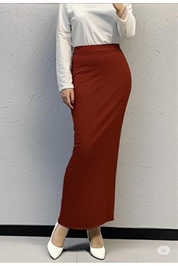 ECEYLÜL MODA Scuba Crepe Pencil Skirt (93-94cm Length)