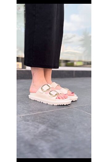 BESKAR Kbtx 1 Kuback Beige Daily Women's Slippers