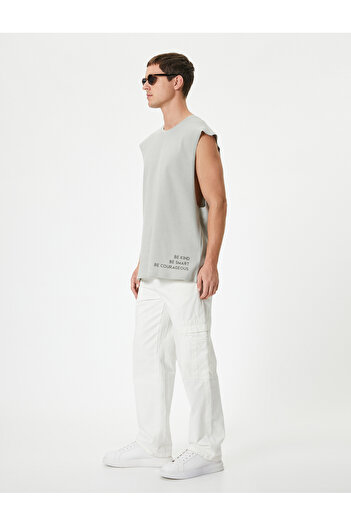 Koton Gray Men's Cotton Tank Top
