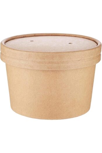 Ideal Pack Kraft Paper Noodle Bowl 8 oz 5 PCS
