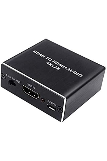 Generic مستخرج صوت HDMI من HDMI إلى HDMI بصري TOSLINK SPDIF + محول مستخرج ستيريو 3.5 مم HDMI Audi