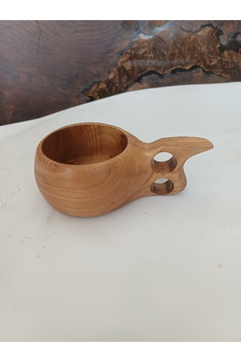 oliveforestwood Kuksa, Wooden Cup (Walnut Wood)