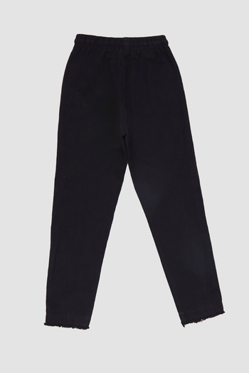 Fulla Moda Elastic Waist Tasseled Trousers