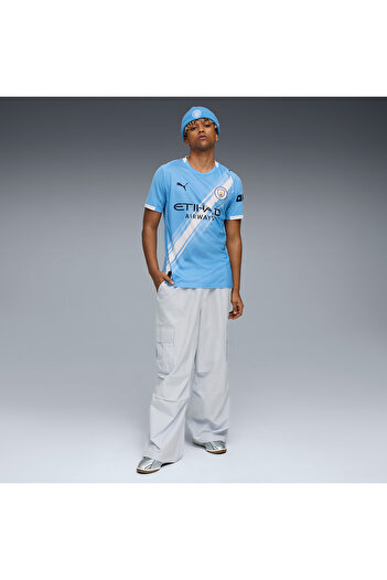 Puma Manchester City 25/26 Home Jersey Erkek Mavi Futbol Forma 78033801