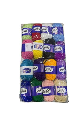 Generic 16 Pcs Assorted Kashmir Crochet Pure Wool Yarns For Knitting And DIY