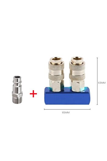 Choice 2 Ways with plug 2/3/4 Ways EU Type Pneumatic Manifold Splitter Coupler Quick Fitting Air Gas Pump C