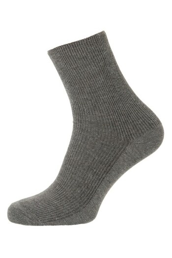 OEM Socks made from bamboo fiber, elastic-free, gray