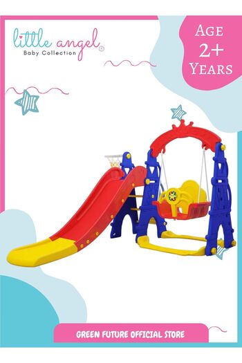 LITTLE ANGEL -Kids Slide And Swing 3-In-1 Activity Playset