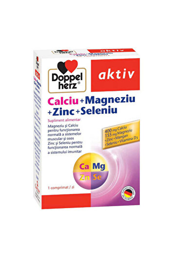 Other Calcium + Magnesium + Zinc + Selenium Aktiv, 30 Tablets + 10 Tablets, Doppelherz