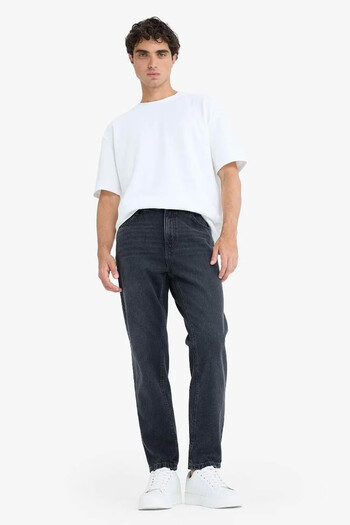 DeFacto 90's Slim Fit Black Men's Jean Pants D8587Ax/Nm40