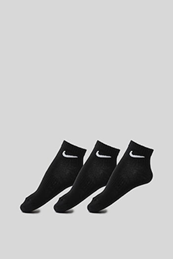 Nike , Set of lightweight unisex socks with Dri-Fit technology, 3 pairs, Black, S