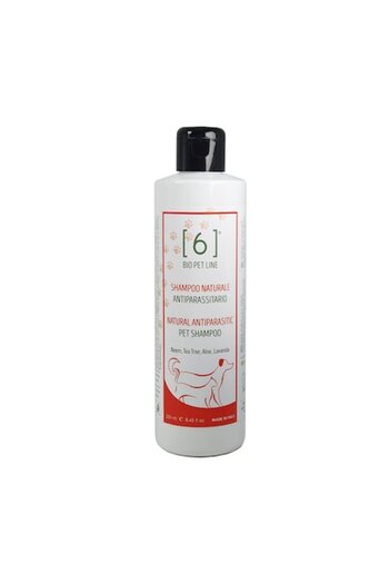 6biologico Sampon Antiparazitar Animale 250ml – Neem, Tea Tree, Aloe, Lavanda, Toate Tipurile de Blana