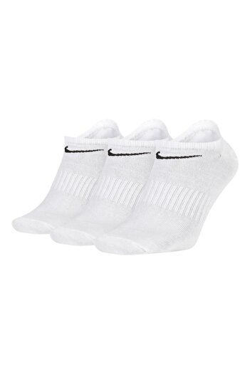 Nike Everyday Lightweight Socks - 3 Pairs, White, XL