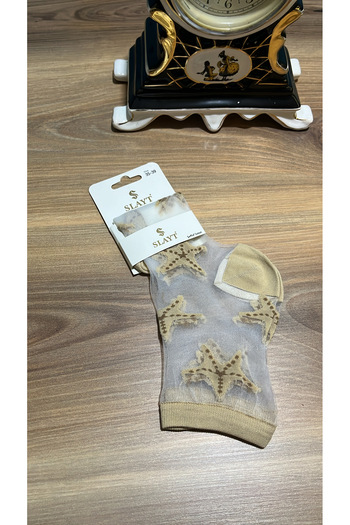 Slayt Women's Tulle Patterned Socks