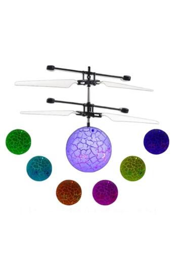 Mixbo Minge LED zburătoare cu mixbo infraroșu, bumerang, USB, albastră