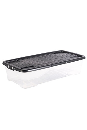 Strata Curve Stackable Under Bed Storage Box with Lid 42 Liter