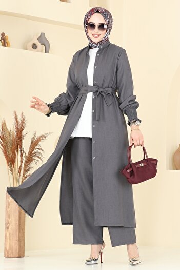 ModaMerve Cuff Elastic Suit 809Ozn1046-Ms Anthracite
