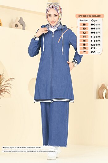 ModaMerve Tassel Jeans Suit 326Msa980-Ms Jeans