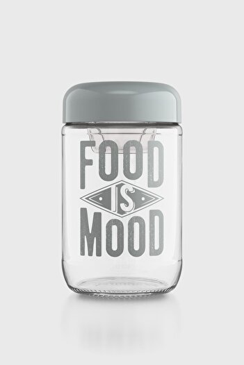 Renga Vega 660 ml Glass Salad Jar with Sauce Container 192011 Gray