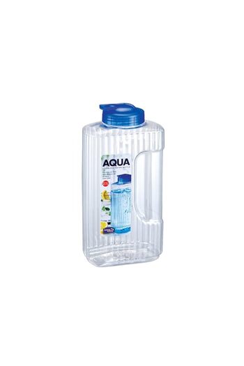 Generic Locknlock Hap736 Water Bottle, Clear/Blue, H 13.6 X W 26.2 X D 8.4 cm, 2.1 Liter