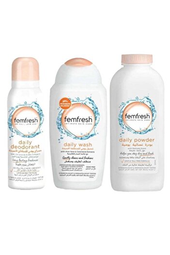 Femfresh Hygiene kit for women intimate areas 3 pieces