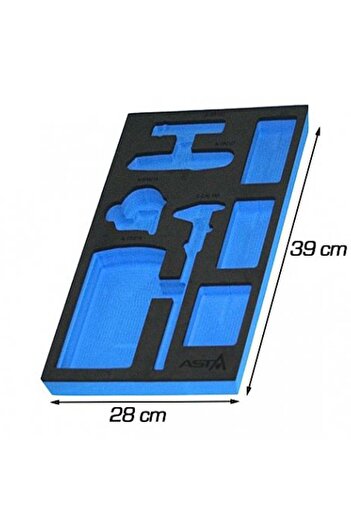 GLOBAL TOOLS WARDROBE ORGANIZER MODULE SPONGE FOAM PAD RULE