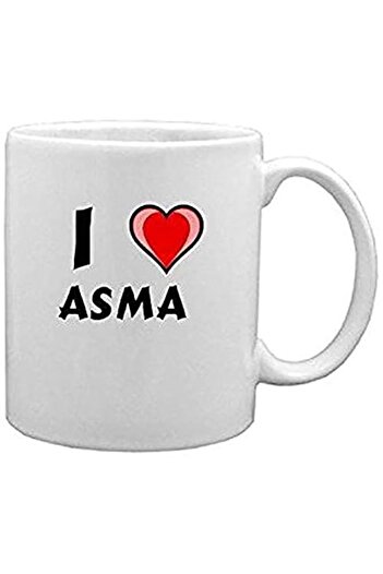 Generic papeyone I love Asma White Mug