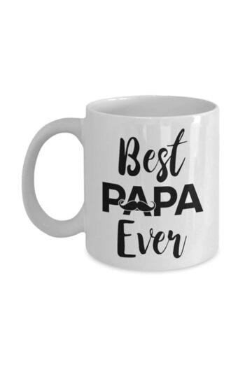 Generic Best Papa Ever Mug, 11 oz Ceramic White Coffee Mugs, Fathers' Day Present, Best Funny Mug, Inspirat