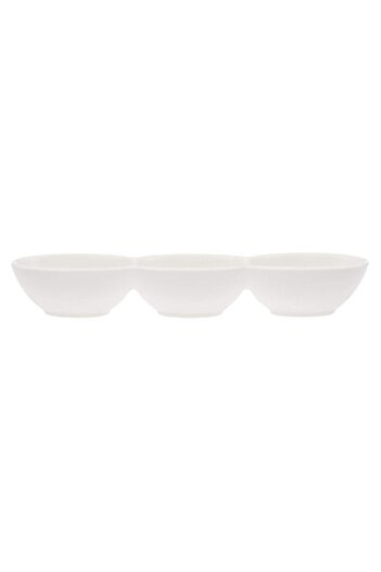 Generic Verona Connected Oval Bowl - 11.75 Cm - White