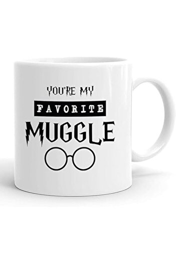 Generic Spoil Your Wall Funny Harry Potter Mug – “My Favorite Muggle” Quote Printed Coffee Cup – White 11oz