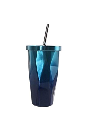 Generic Stainless Steel Tumbler with Straw - Wim Hot and Cold Double Wall Drinking Cups Coffee Mugs Ice Cup
