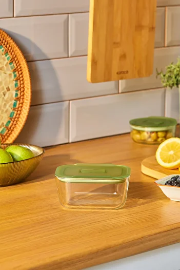 Karaca Green Rectangular Storage Container 470 ml