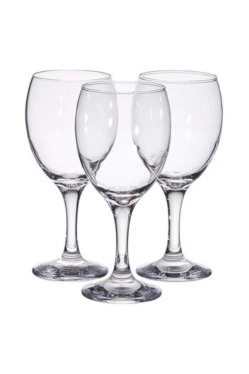 Generic Pasabahce Glass Imperial Wine Glass 3 Pieces, Clear