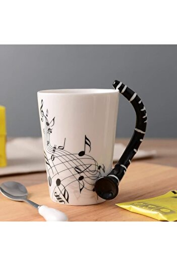 Generic Hand-Painted Ceramic Cups Creative Notes MUSical Cups MUSic Mugs Coffee Cup Gifts MUSical Instrumen