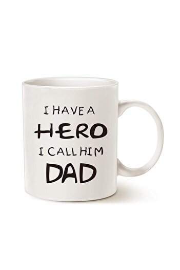 Generic MAUAG Fathers Day for Dad Coffee Mug, I Have a Hero I Call Him Dad Funny Best Father's Day and Birt