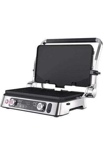 Braun Electric Grill CG 9167, 2200 W, 3 Cooking Modes, Detachable Plates (Silver/Black)