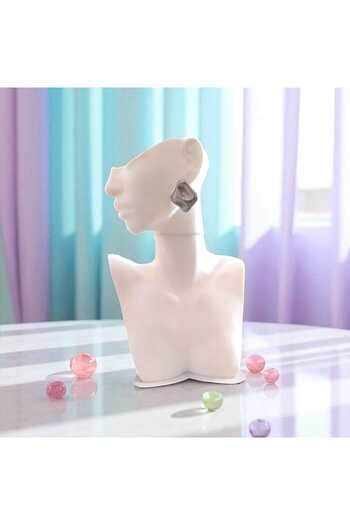 feyza collection Silver Plate Model Vintage Steel Earrings