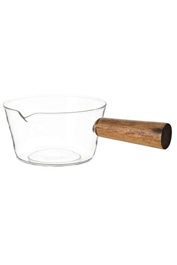 Generic BESTonZON Glass Saucepan Stovetop Pot Cooking Transparent Saucepan With Handle Borosilicate Glass N