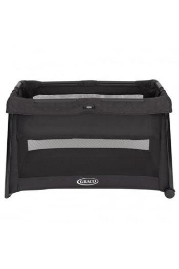 Graco FoldLite LX Midnight Travel Cot, 0-3 years, 105 x 65 x 68 cm (Black)