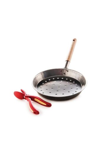 Generic Snips Iron Pan & Chestnut Cutter Set