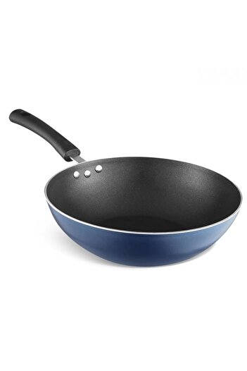 Generic Vinod Zest Non-Stick Wok with 3 litres Capacity | 26 cm Wok Pan with Riveted Handle, PFOA Free, Sof