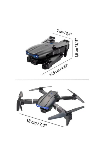 MISAWA E99 Katlanabilir Drone, Profesyonel Hd Kamera, Wifi, Fpv Fotoğraf Quadcopter Selfie Drone