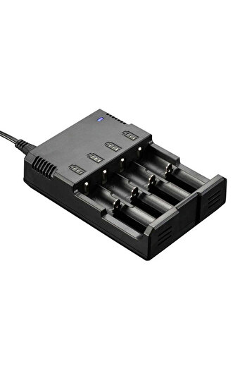 VTM Charger for 4 Li-ion Ni-MH Ni-Cd Batteries Battery Display, Compatible with Various Models